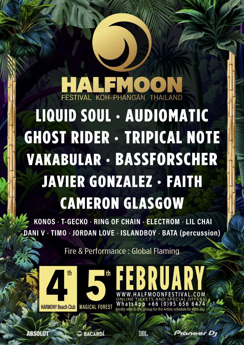 Koh Phangan Half Moon Festival 2025 Party Dates, Tickets & Location